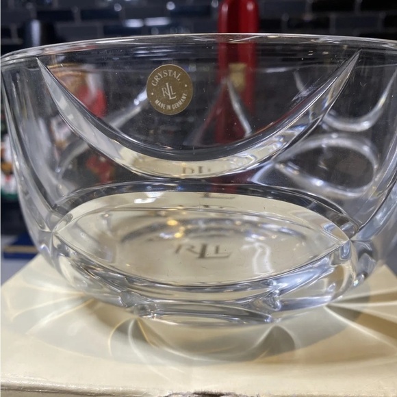 RALPH LAUREN ROYALTON LEAD CRYSTAL BOWL - Picture 1 of 6